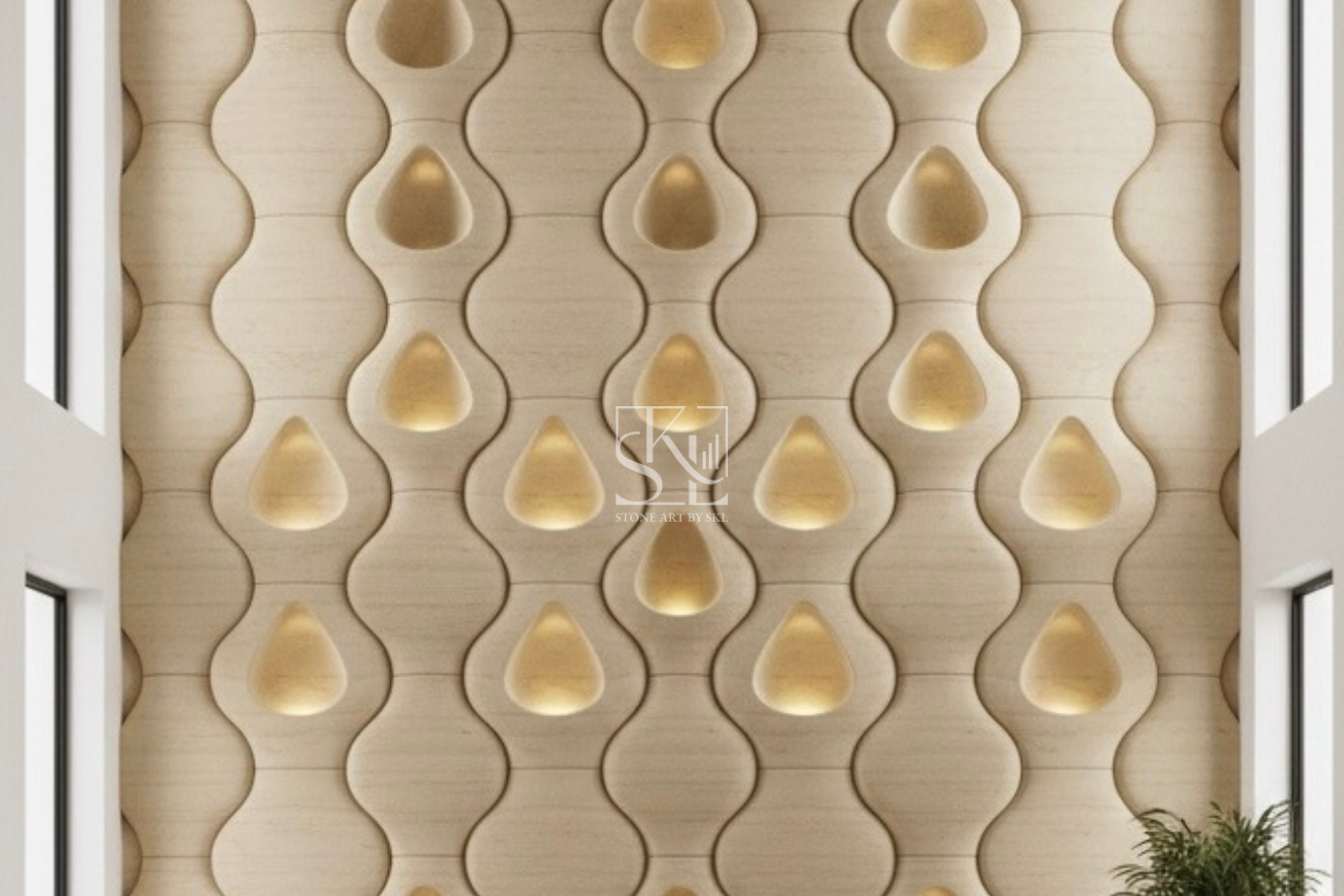 Travertine Interlock Design